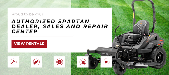 Proud to be your Authorized Spartan Dealer, Sales and Repair Center View Rentals Button