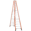 Ladder 16' Fiberglass Twin Front Step