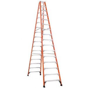 Ladder 16' Fiberglass Twin Front Step