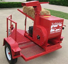 Strawblower Turfmaker With Large Trailer