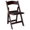 Chair Mahogany Resin With Padded Seat