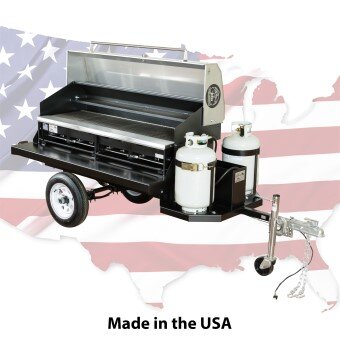 Grill BBQ 6' Tow Behind Propane Only Stainless Steel