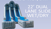 INFLATABLE AQUA DUAL LANE SLIDE,WET/DRY