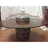 72 Round Whiskey Barrel Table