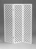 Lattice White Vinyl Panel Screen