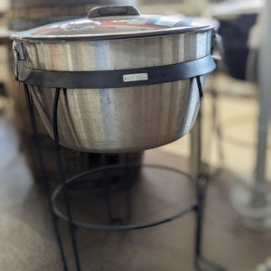 Beverage Tub With Wrought Iron Stand