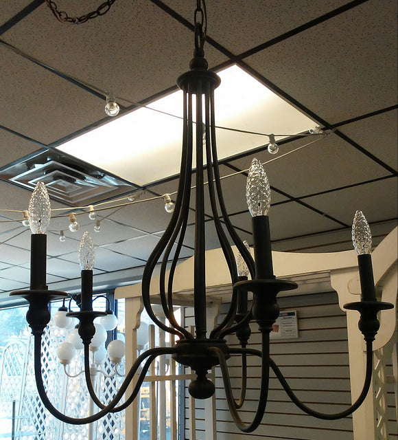 Rubbed Bronze Chandlier