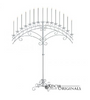 15-Lite Fan Floor Candelabra - Silver