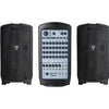 PA SYSTEM, 500WATT 2-MIC, SPEAKER STANDS