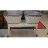 BEVERAGE STAND & 2 TUBS - DISTRESSED GALVANIZED