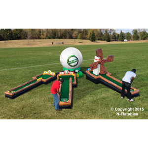 INFLATABLE 3 HOLE PUTT PUTT PLAY AROUND GOLF