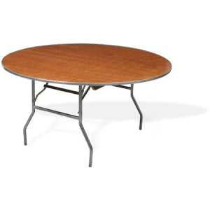 72 Table Round Wood